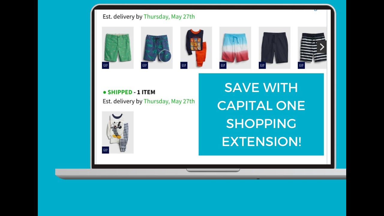 Capital One Shopping Extension Offers Savings on GAP order YouTube