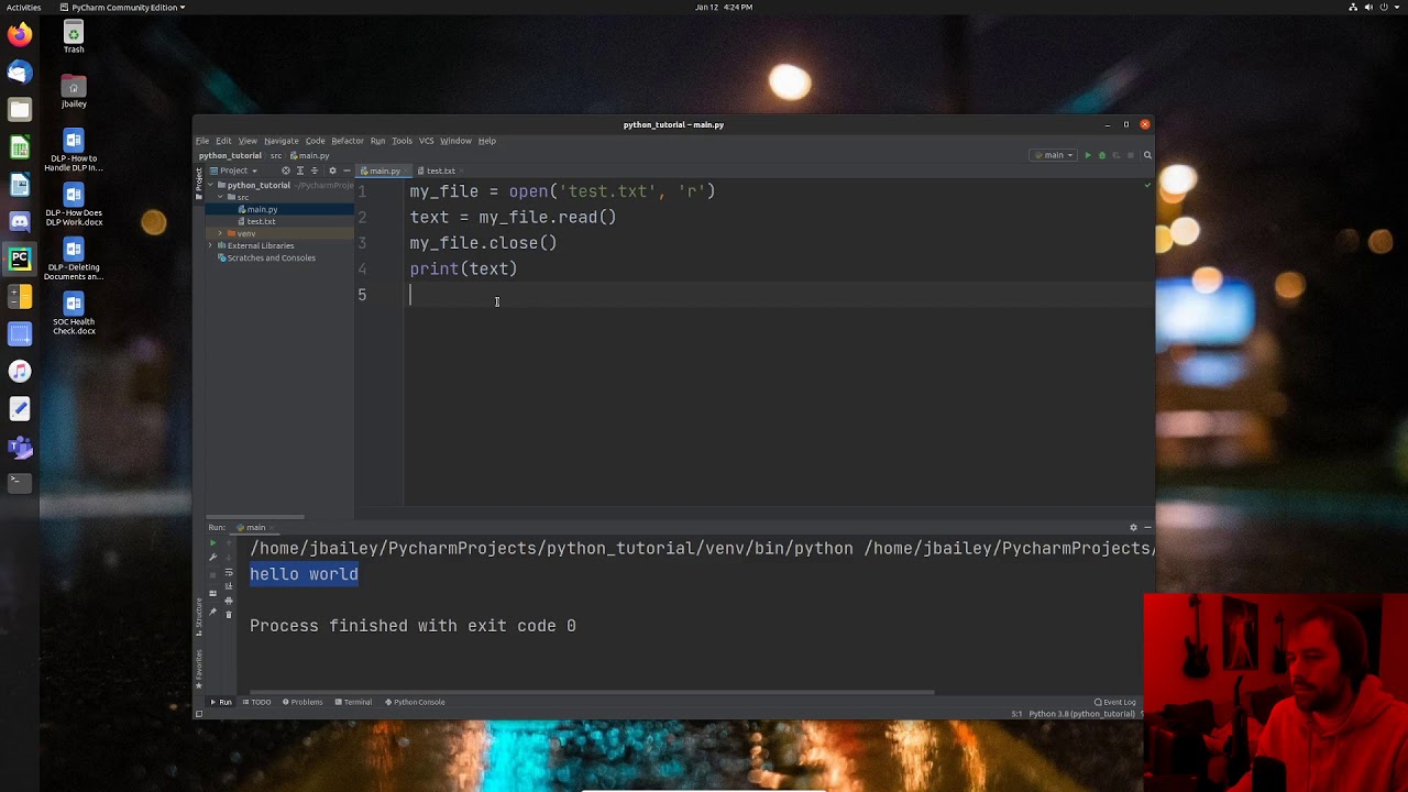 Python Tutorial - Reading and Writing Files with File IO - YouTube
