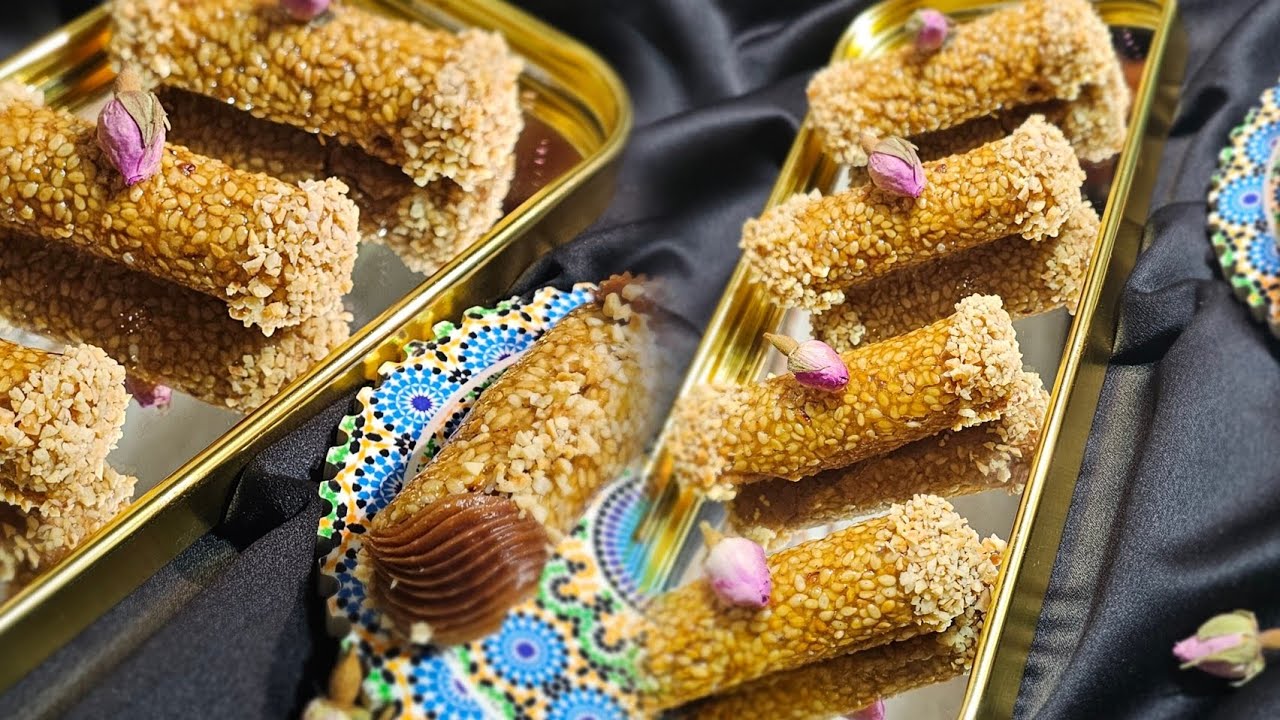 درس مجاني في الحلويات البرستيج 😍👌شكل فخم جدا شكلا ومضمونا بطريقة مبسطة2025#نوغاتين ✨️#حلويات_شمالية 