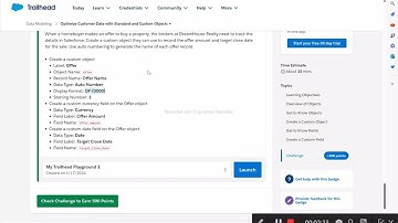 Optimize Customer Data with Standard and Custom Objects #salesforce #trailhead #trailheadsalesforce
