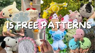 15 FREE CROCHET PATTERNS ♡ | tested & reviewed | easy crochet gifts and ideas