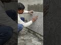 Patthar Fixing Ka Perfect Kaam 😍 | Mistri Skill Level 🔥 #shorts #construction