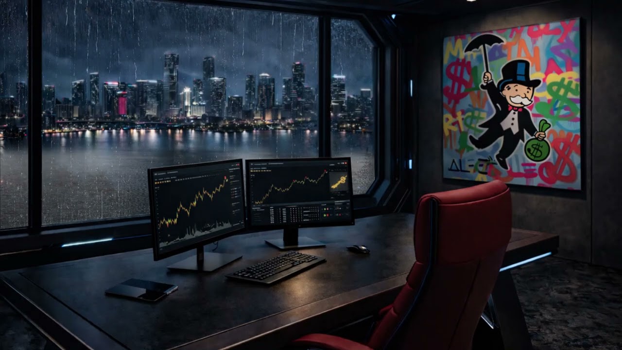 You work in a Bitcoin mining facility | Rain + Server Sounds | Lock in | Deep Focus, Study, Work