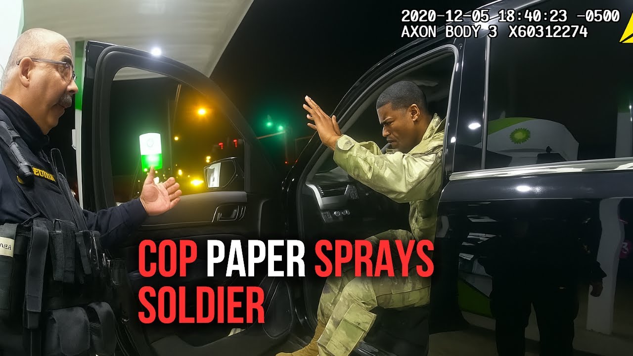 Army Lt. Pepper-Sprayed — Officer Fired - Caught On Bodycam
