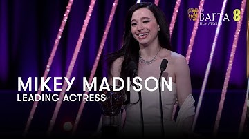 Mikey Madison wins Leading Actress for her role as Ani in Anora | BAFTA Film Awards 2025