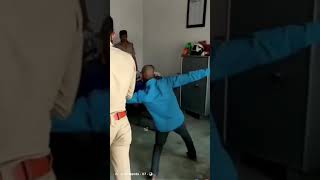 Funny Dance In Police Station.