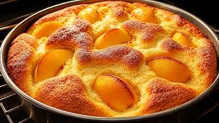 **The easiest and most delicious peach cake! A quick 5- minutes recipe everyone loves! screenshot 4