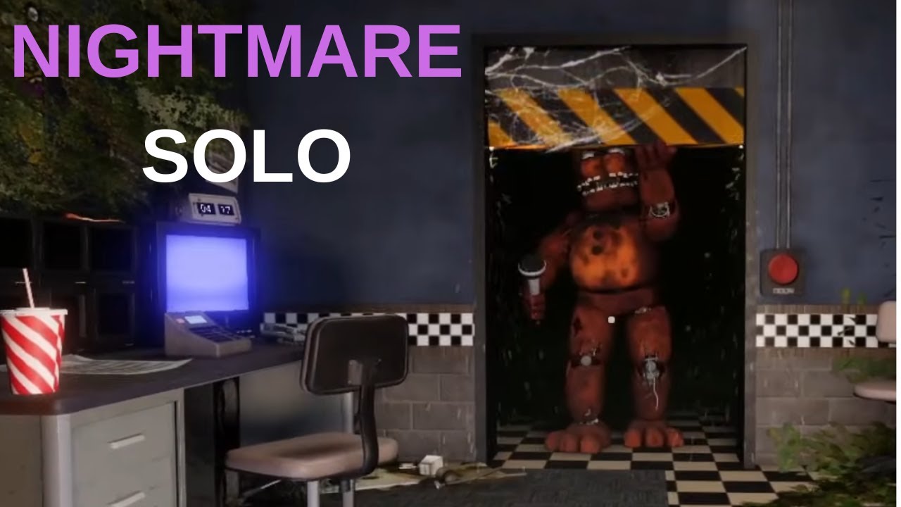 Nightmare Solo Gameplay - Roblox FNAF: Eternal Night