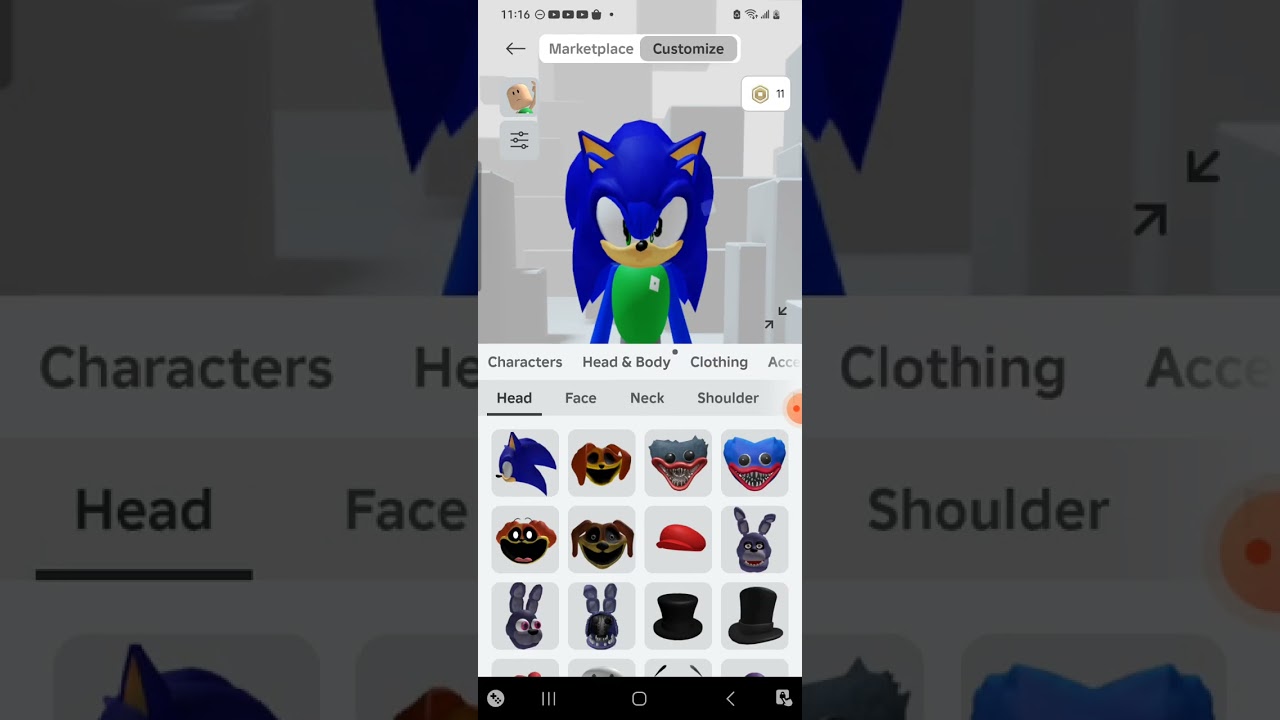 How to make the perfect Sonic avatar in Roblox