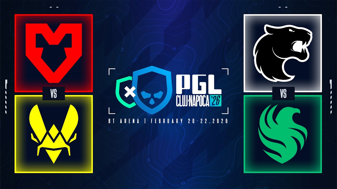 PGL Cluj-Napoca 2026 - MOUZ vs Team Vitality | Team Falcons vs FURIA