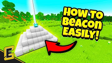 How to Make a Beacon in Minecraft (SUPER QUICK MINECRAFT TUTORIALS)