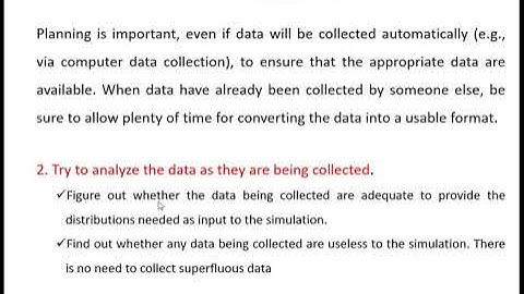 Input modelling  and parameter estimation