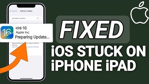 iOS 16 Stuck Updating At Preparing Update Screen on iPhone iPAD ( How To Fix iOS 16 Update Stuck )