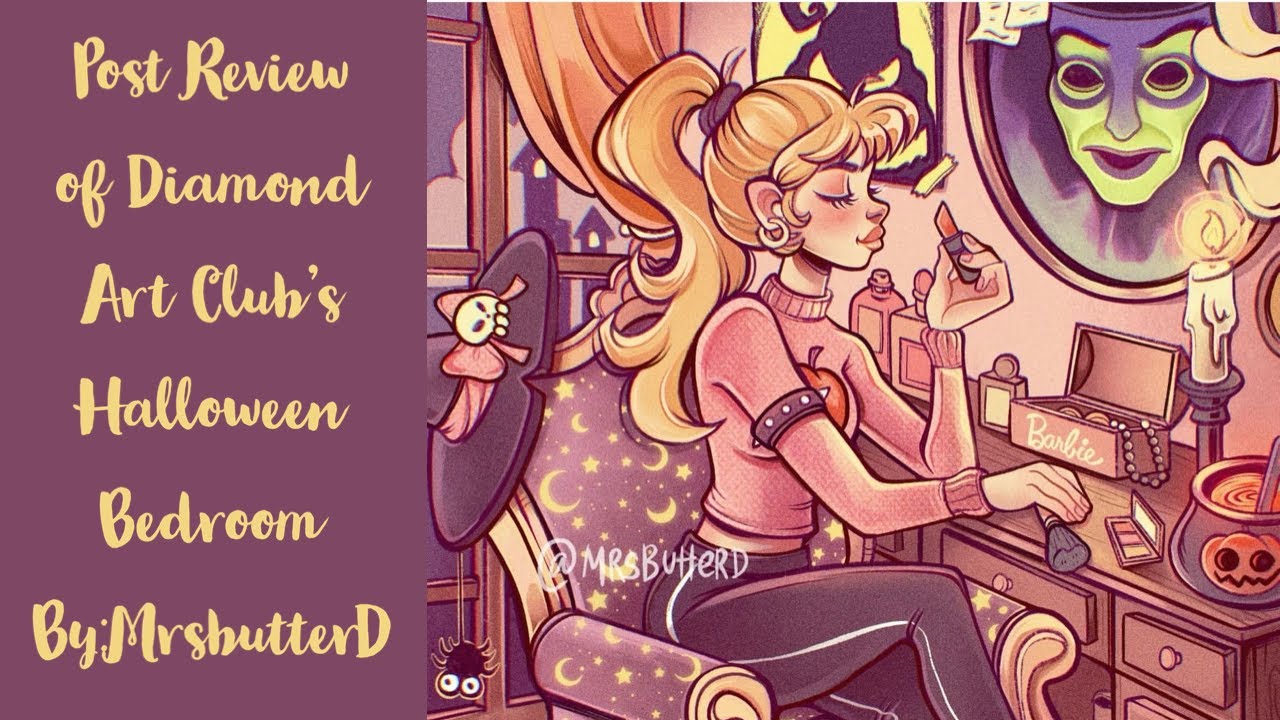 Post Review of Diamond Art Club's Halloween Bedroom By: MrsbutterD