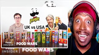 Reaction To US vs UK Pringles Chips | Food Wars Us Vs Uk Pringles Chips Food Wars