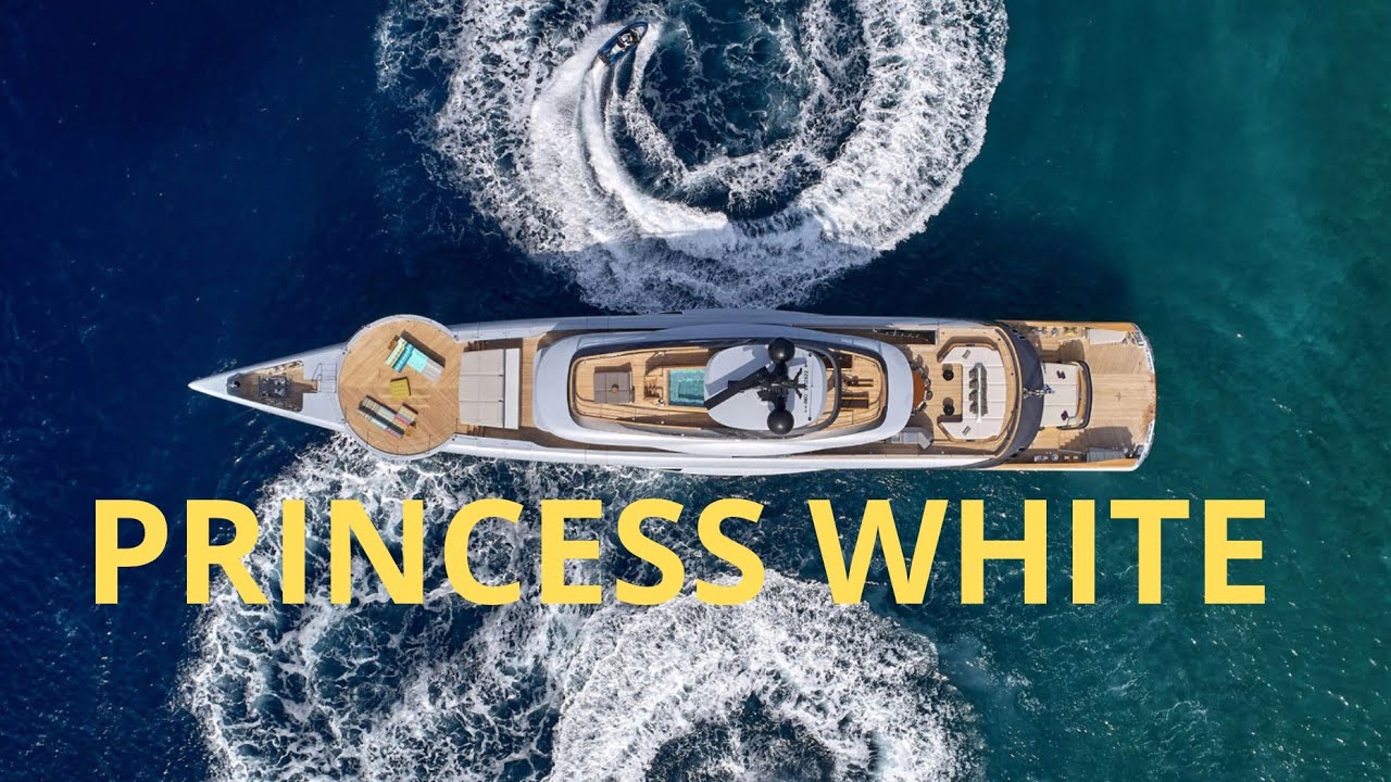Exploring Magnificent PRINCESS WHITE |  Luxurious Superyacht in DUBAI | $300,000,000