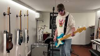 Ramones - Let's Dance Bass Cover Live at The Roxy 1976