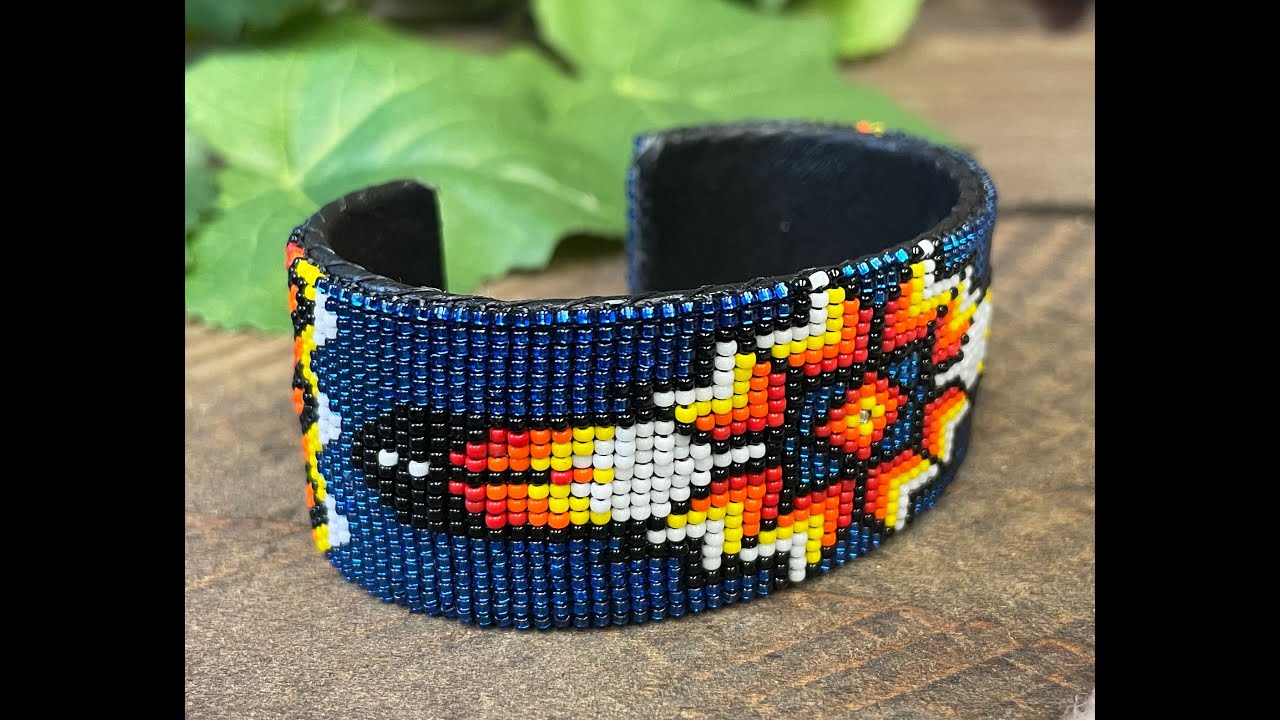 Native American Oglala Lakota handmade Beaded Bracelet  Bracelets  handmade beaded Beaded bracelets Bead work