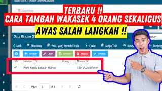 How to Add a Deputy Principal to Dapodik | Easy - Latest