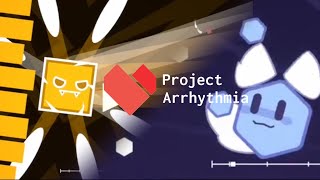 a geometry dash and jsab player tries project arrhythmia for the first time