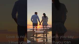 Love is more than just saying the words!  #IWish #DonC #LoveSongs #Love #ForHer