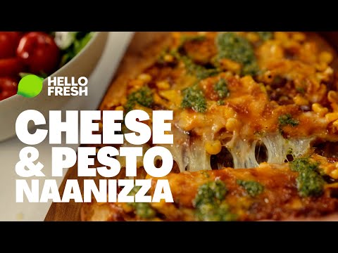 Cheese & Pesto Naanizza with Caramelised Onion | Fresh & Easy | HelloFresh