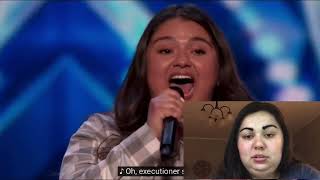 First time reacting to Kristen Cruz I see red on AGT 2022