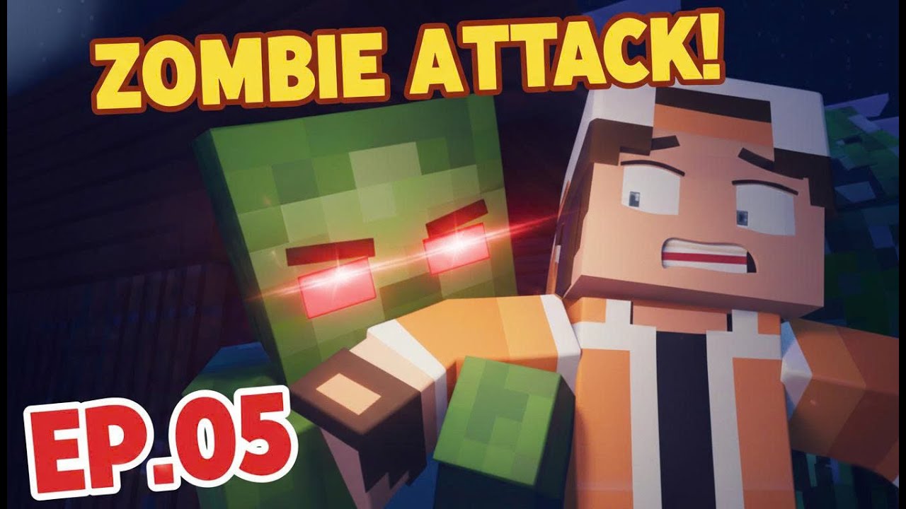 Zombie Attack and Cave Adventure | Minecraft Animation | Episode 5 