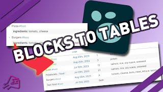 Logseq - Collecting Blocks in Tables