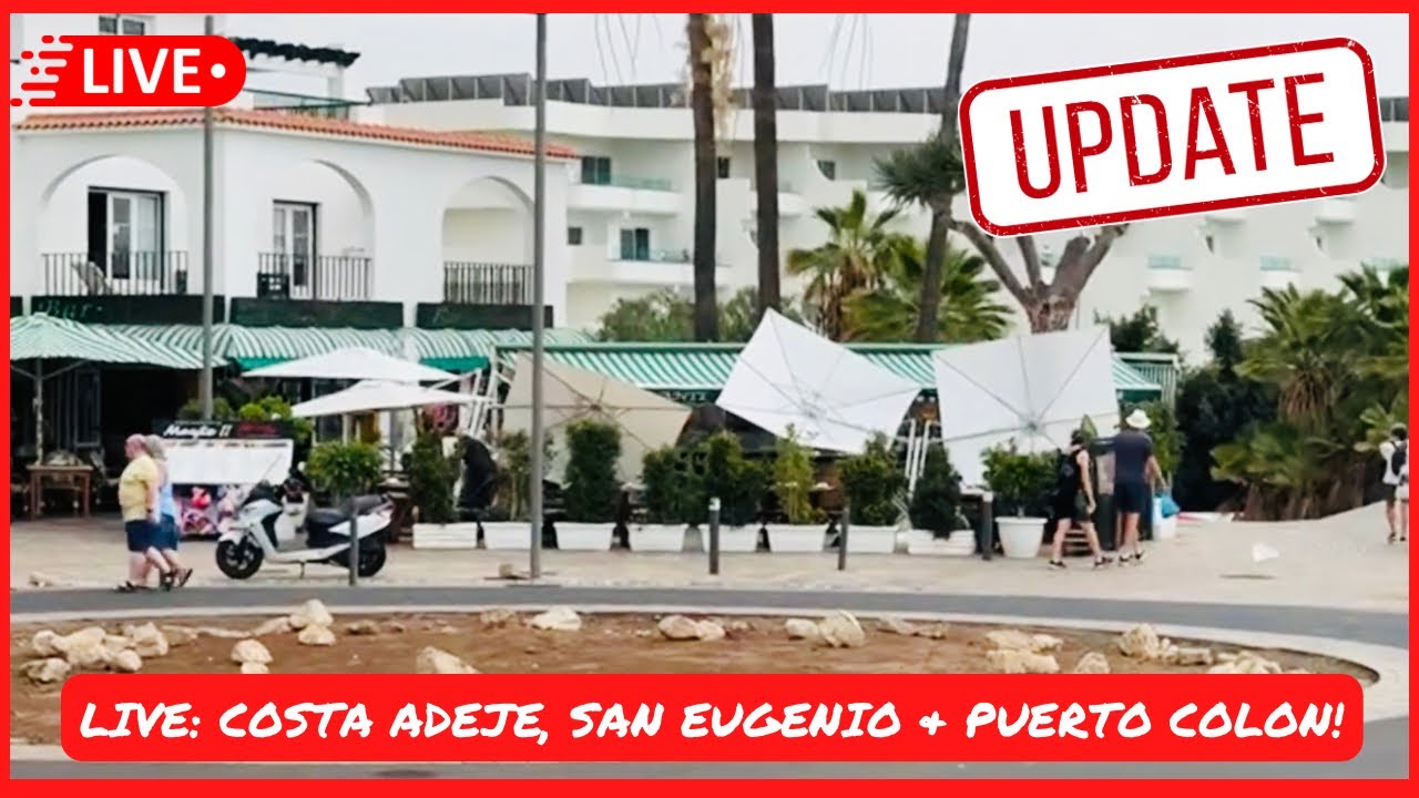 🔴LIVE: Rubbish weather but AWESOME vibes! Costa Adeje, San Eugenio & Fanabe today in Tenerife! 👀
