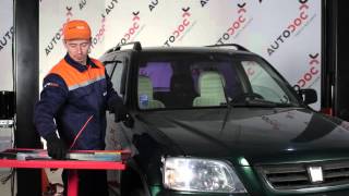 Kuinka vaihtaa etu pyyhkijän sulat HONDA CR-V 1 -merkkiseen autoon OHJEVIDEO | AUTODOC