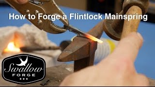 How to make a Flintlock Mainspring. Swallow Forge