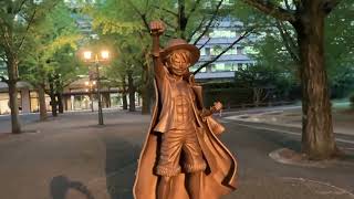 ONE PIECE Straw Hat Monkey D Luffy Kumamoto Bronze Statue (Japan Adventure 2024)