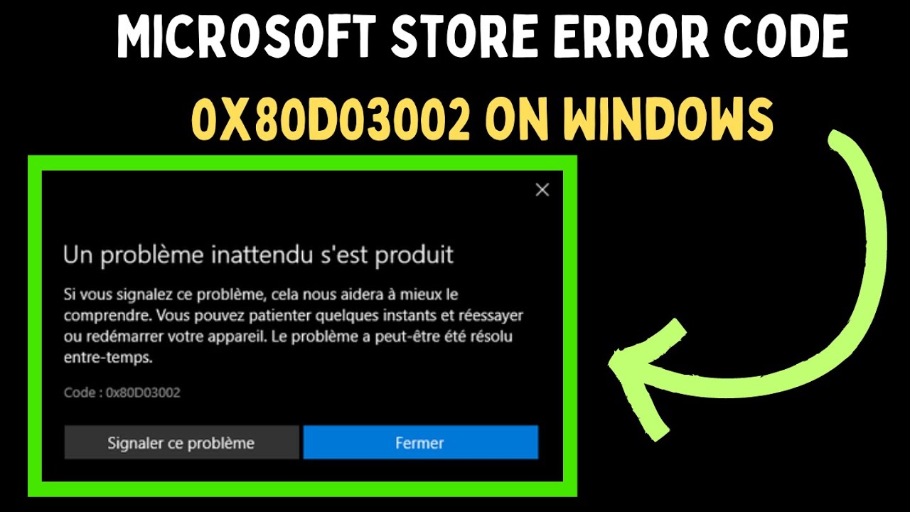 How to Fix Microsoft Store Error Code 0x80D03002 on Windows