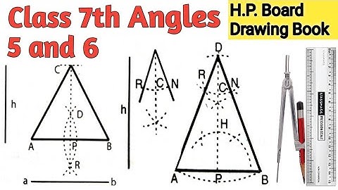 Class 7th Angles 5 and 6 H.P. Board Drawing Book