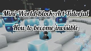 How to be invisible in Mini World Block Art 🕵️‍♂️ screenshot 4