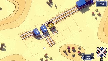 Railbound ( Level 7-2 | Hard 2D Puzzle Game ) | Tutorial and Gameplay