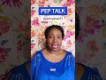 What does Pep Talk mean? #englishteacher #vocabulary #learnenglish #speakenglish #peptalk #shorts