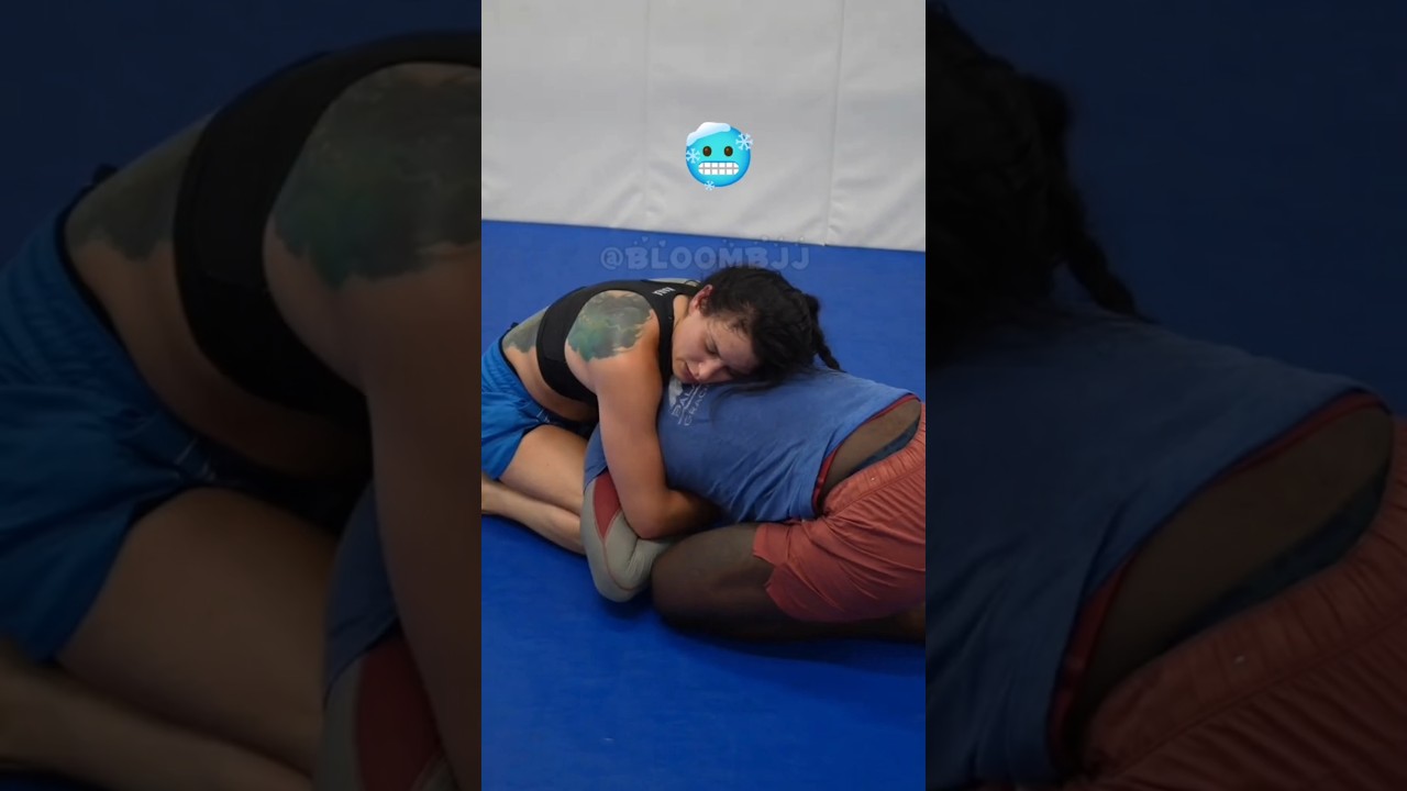 Blue Belt Girl vs Guy twice her size