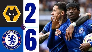 WOLVES 2-6 CHELSEA | PREMIER LEAGUE | HIGHLIGHTS | 2024-25 | #premierleague #chelsea #wolves