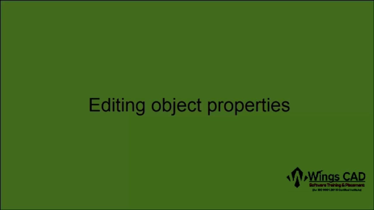 Autocad | Editing object properties - YouTube