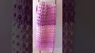 Easy Lilac Ombre Chunky Crochet Blanket Pattern