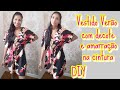 Vestido Verão com Decote frente/Costa DIY