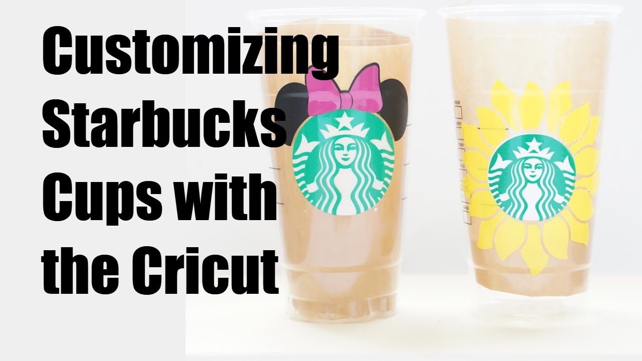 How to Make DIY Starbucks Cup Decals with your Cricut Machine! (FREE SVG  TEMPLATE!) 