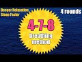 Sleep Faster and Deeper Relaxation: Guided 4-7-8 Breathing Technique | Calm Breathing Exercise