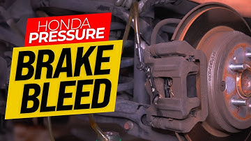 ONE-MAN Honda Pilot Brake Fluid Bleed - Pressure Bleeder, Sequence, How to Fix Soft Brake Pedal