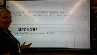 Unit 1.7 Using Angle Relationships to Find Angle Measures