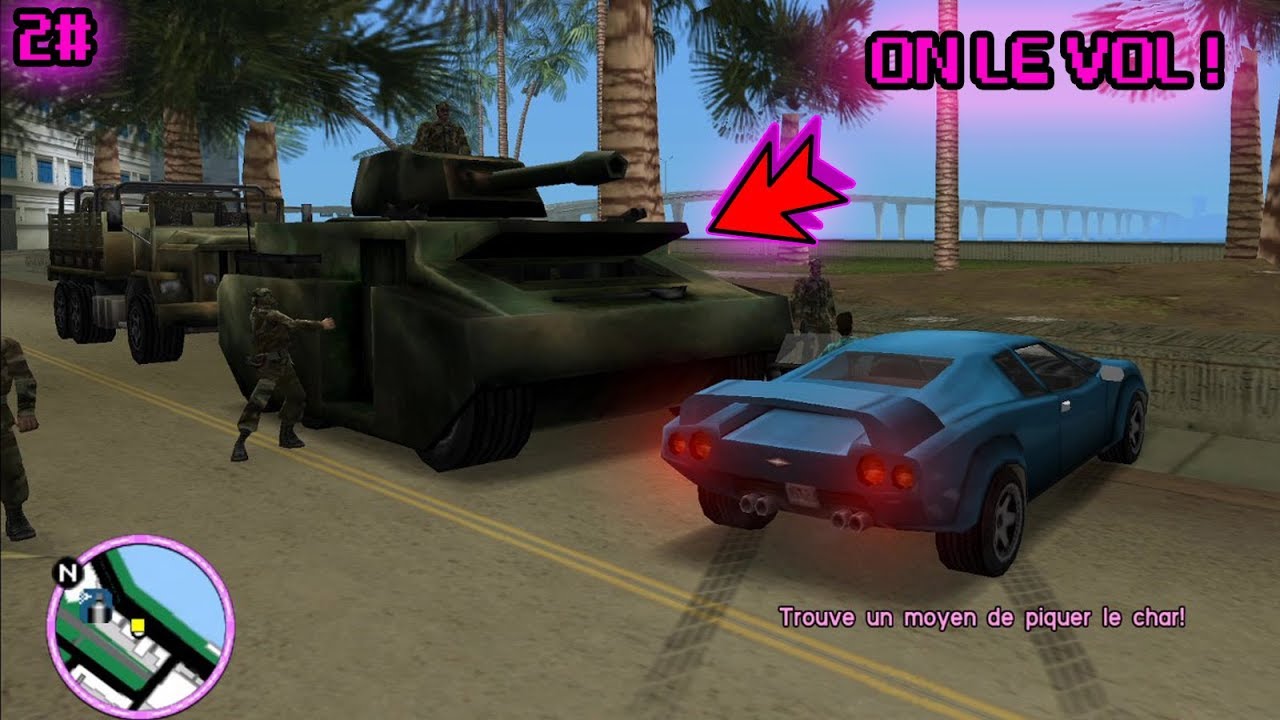 ON VOL UN TANK ! GTA VICE CITY 2 YouTube