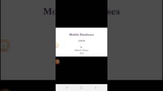 Mobile Databases
