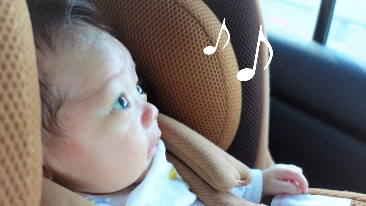生後32日 初めての長距離ドライブを満喫する赤ちゃんに癒される Youtube